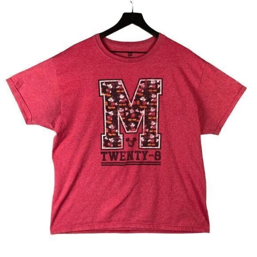 Disney Parks‎ Mickey Mouse T-Shirt Adult Size Large Disneyland Resort World Red